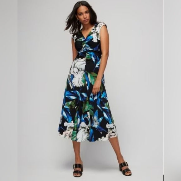 White House Black Market Women's Dress S Floral  Sleeveless - Picture 2 of 9